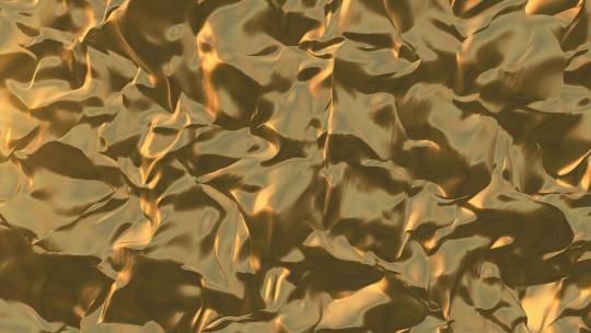 潮流动感金色液态流体金属质感抽象循环背景