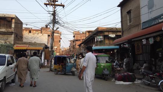 巴基斯坦伊斯兰堡街道车辆人文地拍