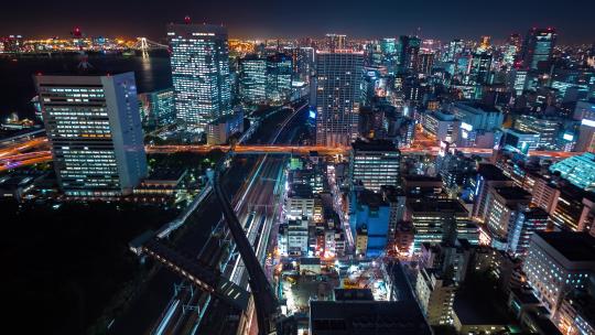 东京夜景延时摄影