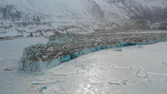 西藏来古冰川视频素材模板下载