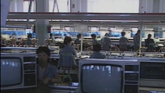 80年代 90年代电视机厂视频素材模板下载