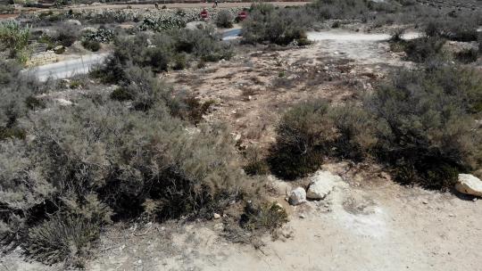 马耳他大力水手村附近缺水地区的鸟瞰图；废弃的干旱l
