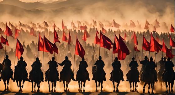 古代战争骑兵长城烽火哨兵