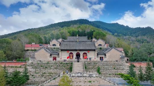 山西五台山南山寺佑国寺航拍