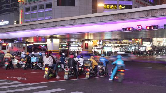 长沙黄兴街步行街夜景