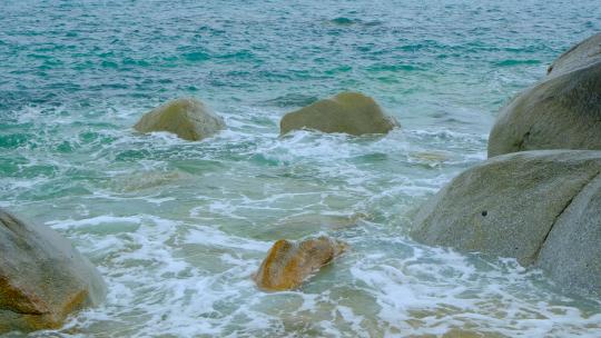 海浪礁石岩石 海边岸边石头