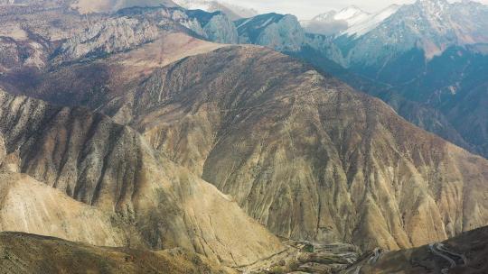 4K西藏怒江72拐航拍素材视频素材模板下载