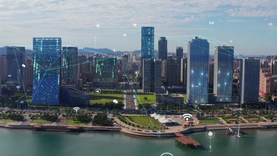 科技城市-物联网-万物互联科技效果