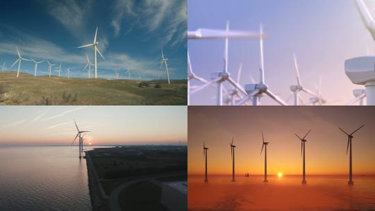 【合集】风力发电 新能源 航拍视频素材模板下载