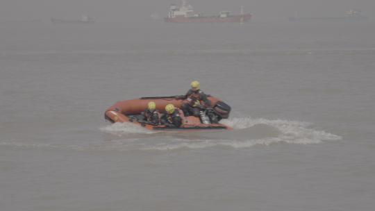 水上消防舟艇训练视频素材模板下载