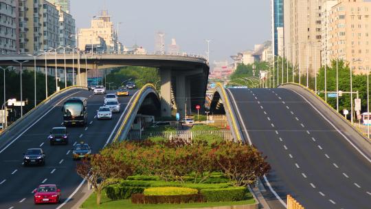 4K拍摄北京长安街高架桥