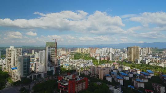 广安城市航拍大景