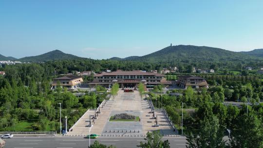 航拍湖北襄阳古隆中景区