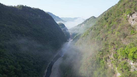 雾中的峡谷