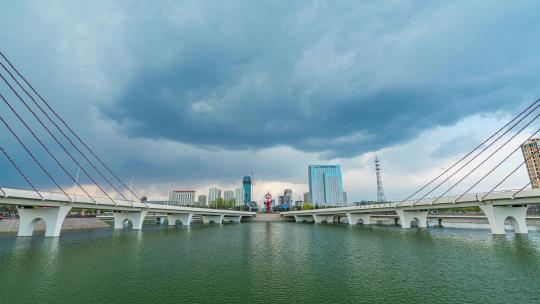 庆阳彩虹桥暴风雨延时