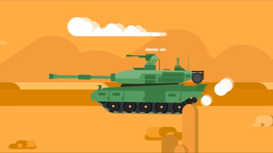 坦克mg动画通道视频素材模板下载