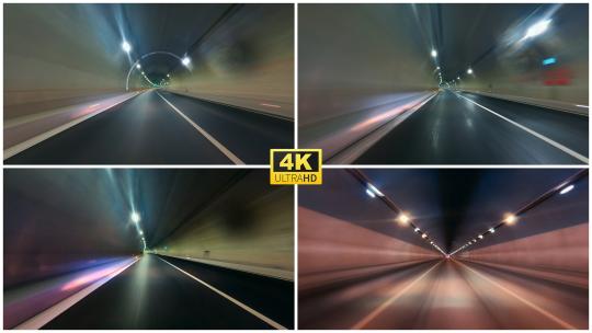 高速隧道时空穿梭高清在线视频素材下载