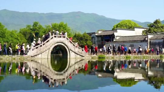 五一假期黄山宏村景区延时