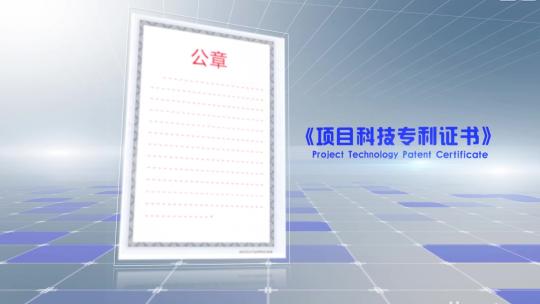 白色科技网络企业荣誉证书展示AE模板