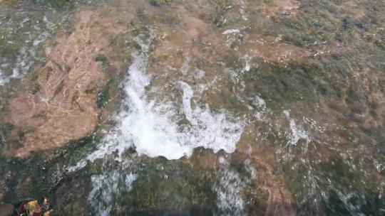 农村河流 溪水 水资源  河水污染视频素材模板下载