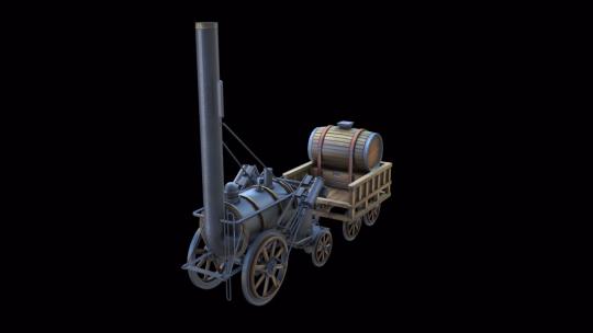 工业革命 人类工业发展 第一代卧式蒸汽机