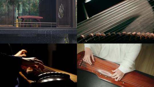 【合集】中国传统文化弹古筝表演视频素材模板下载