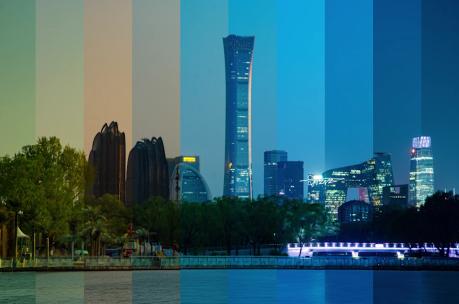 一段视频装下北京CBD的日与夜