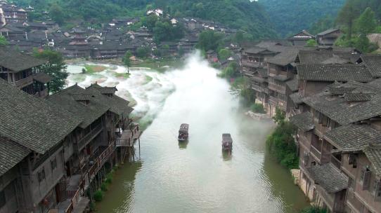 贵州遵义乌江寨航拍4k