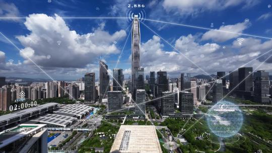 科技城市万物互联AE视频素材教程下载
