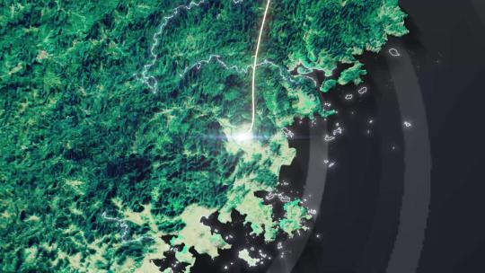 04 暗调mir真实地形地图光线辐射 - 福建