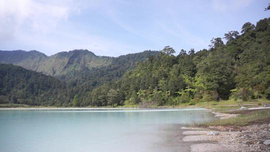 自然风光，山脉，全景，塔拉加博达斯湖，加鲁特的自然旅游景点