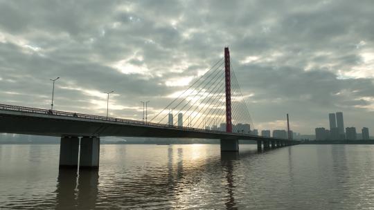 杭州西兴大桥视频素材模板下载