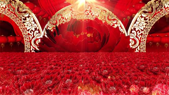 《万紫千红中国年》4K大型开场舞LED