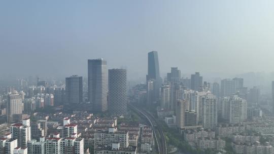 上海长宁区龙之梦航拍视频素材模板下载