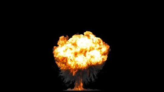 4k原子弹爆炸蘑菇云浓烟火光光效-alpha (3)