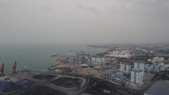 海南澄迈县马村中海石油码头视频素材模板下载
