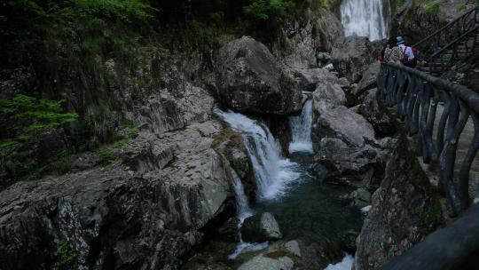 浙江温州楠溪江自然风景，龙湾潭