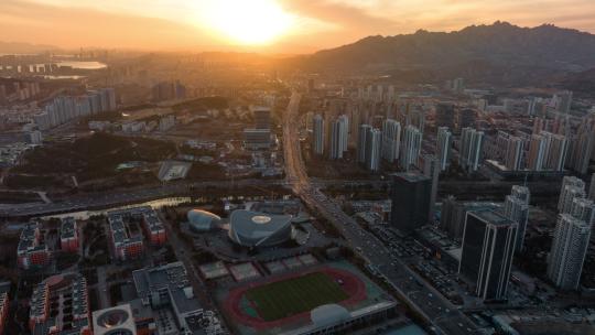 中国石油大学（华东青岛校区）落日延时