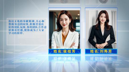 简约干净员工颁奖晚会AE模板