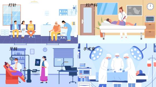 医院医疗医生病人看病就诊mg场景