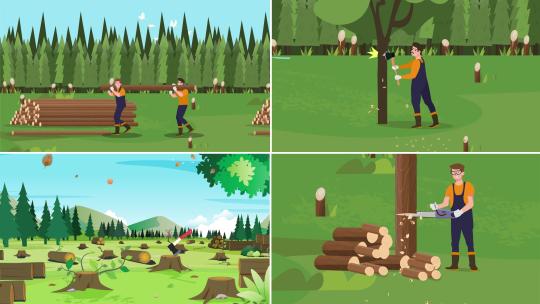 mg人物滥砍滥伐破坏环境