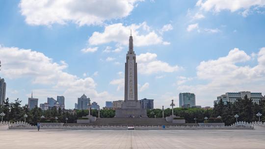 江西南昌八一广场南昌起义纪念塔延时摄影