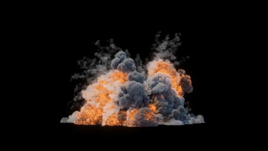4k巨大的大型爆炸烟尘火光光效-alpha (12)