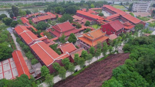 航拍漳州南山禅寺建筑风光