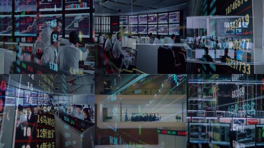 MINI拍摄股票分析&股票指数双重曝光合集4K高清在线视频素材下载