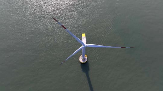 海上风力发电场视频素材模板下载