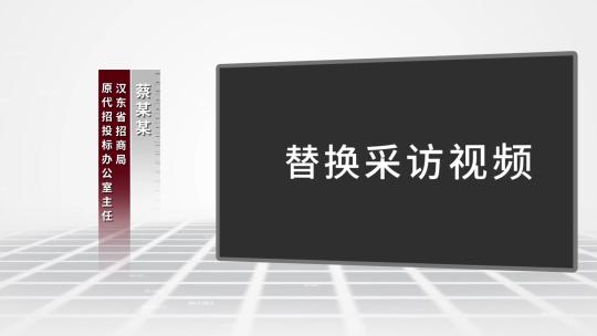 简约大气采访视频框