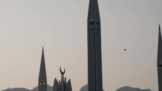 巴基斯坦清真寺尖顶地拍