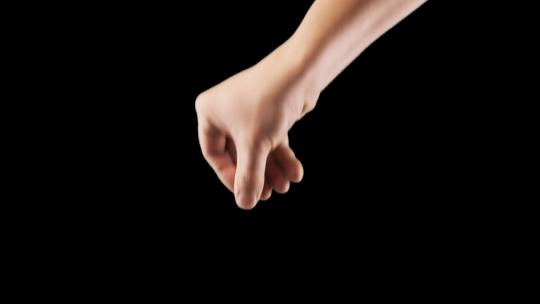 4k手向上拉动视频素材alpha