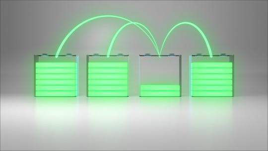 科技电池电芯充电续航平衡系统C4D工程